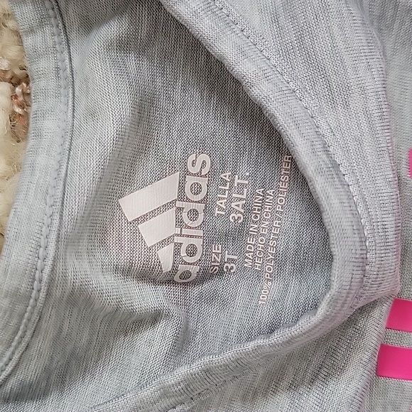 Adidas 3T Pink and Grey Matching Set - Picture 3 of 8
